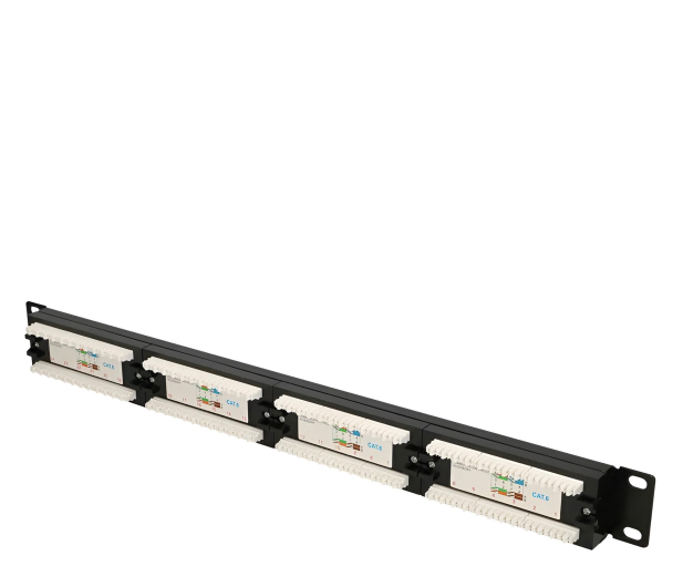 Extralink Patchpanel 24 porty CAT6 UTP V2 EX.9816 - 1323228 - zdjęcie 2